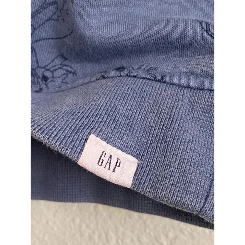 Baby Gap Disney Mickey Mouse Ski Sweatshirt Navy Blue Stripe 18-24M
